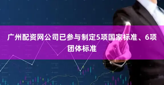 广州配资网公司已参与制定5项国家标准、6项团体标准
